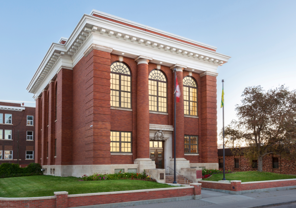 An image of P3A's Moose Jaw Court House project.