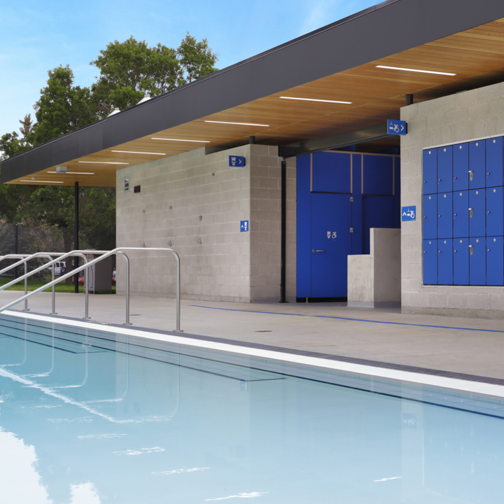An image of P3A's Maple Leaf Outdoor Pool project.
