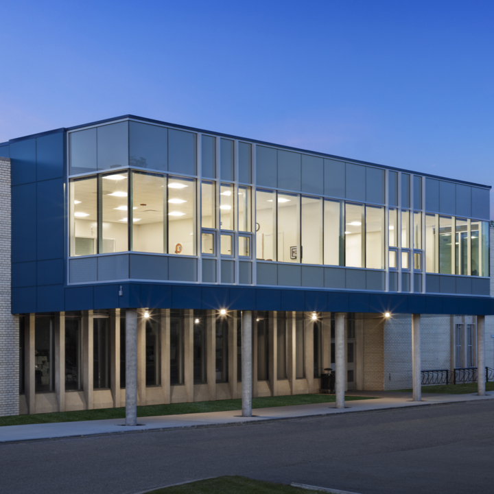An image of P3A's Miller Comprehensive High School project.