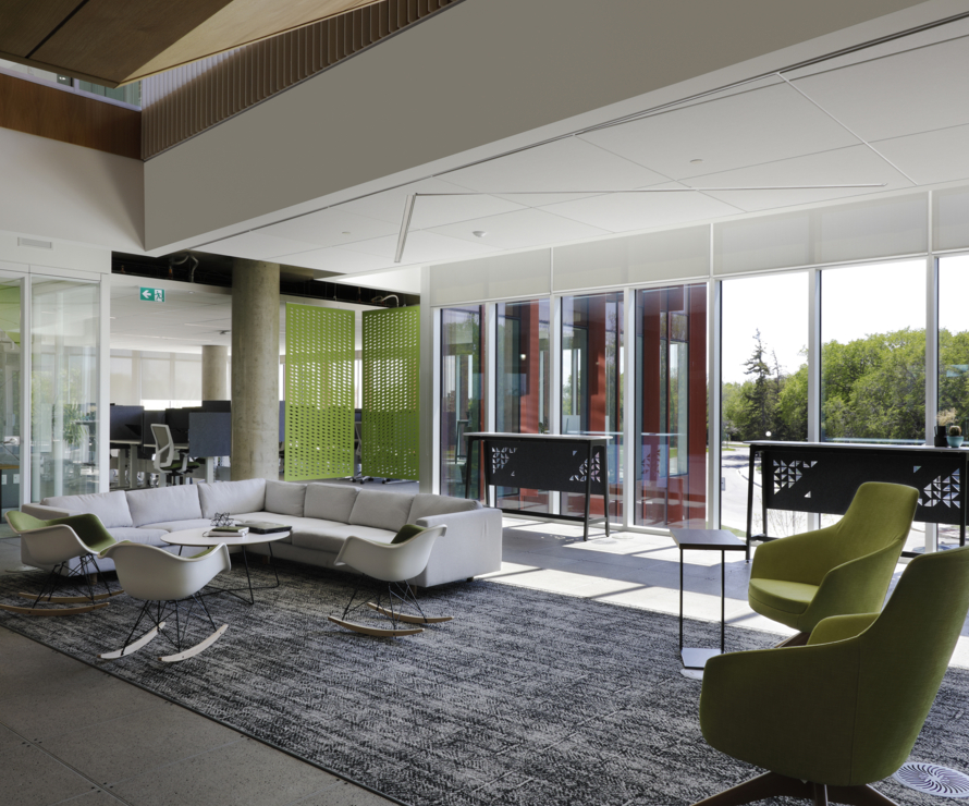 An image of P3A's Conexus Credit Union Head Office project.