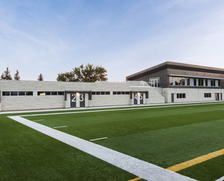 An image depicitng P3A's Regina Minor Football Headquarters project.